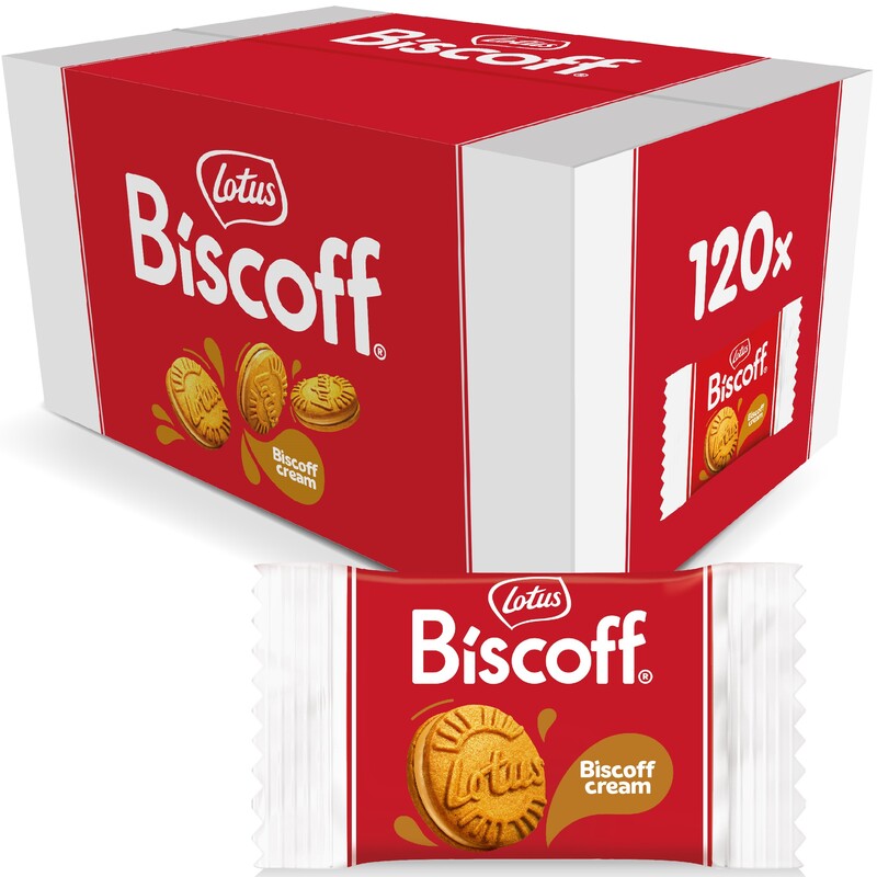 Lotus - Gebäck Biscoff Sandwich Cream , 10g, 120 Stück