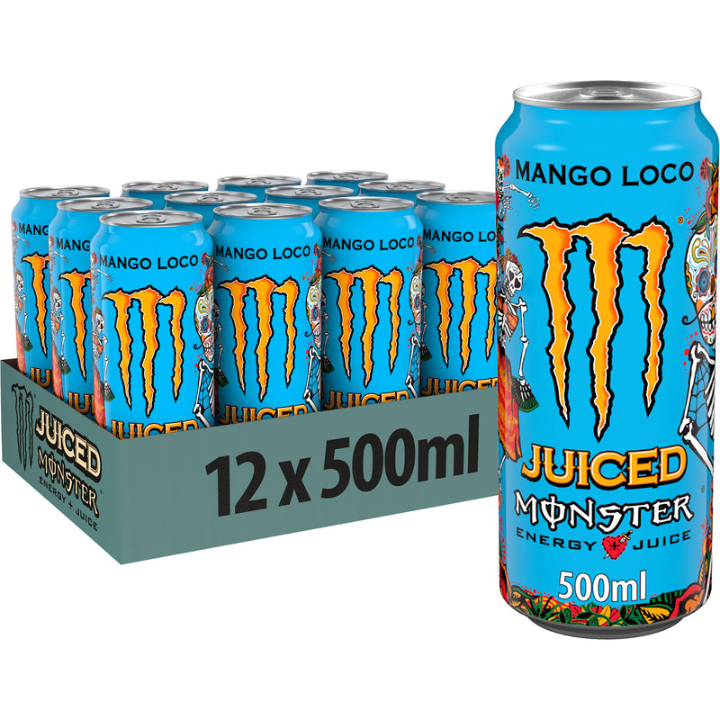 Monster Energy Drink Juice Mango Loco , 50 cl, 12 Stück