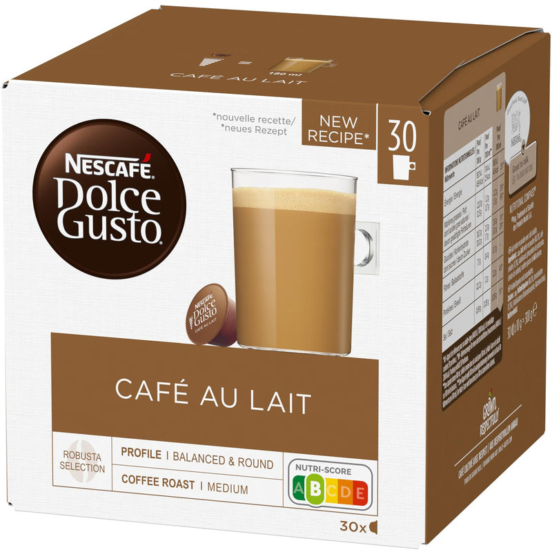 Nescafé Kaffeekapseln Dolce Gusto Café au lait, 30 Stück