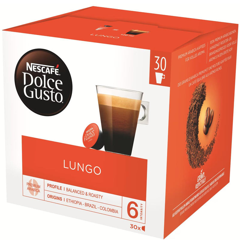 Nescafé Kaffeekapseln Dolce Gusto Lungo, 30 Stück
