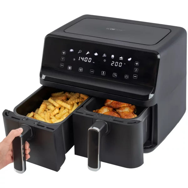 Clatronic Doppel-Heissluft-Fritteuse FR 3804 H, schwarz