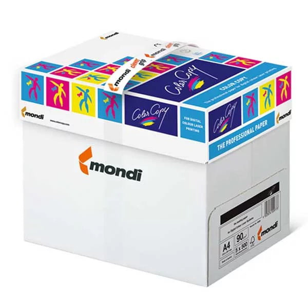 Mondi Multifunktionspapier Color Copy Farblaserpapier hochweiss A4 90g - 1 Karton (2'500 Blatt)