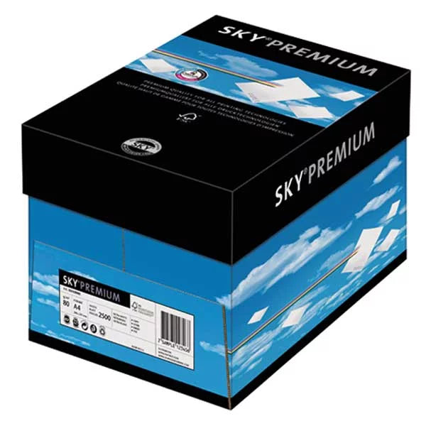 SKY Premium Premiumpapier hochweiss A4 80g - 1 Karton (2'500 Blatt)