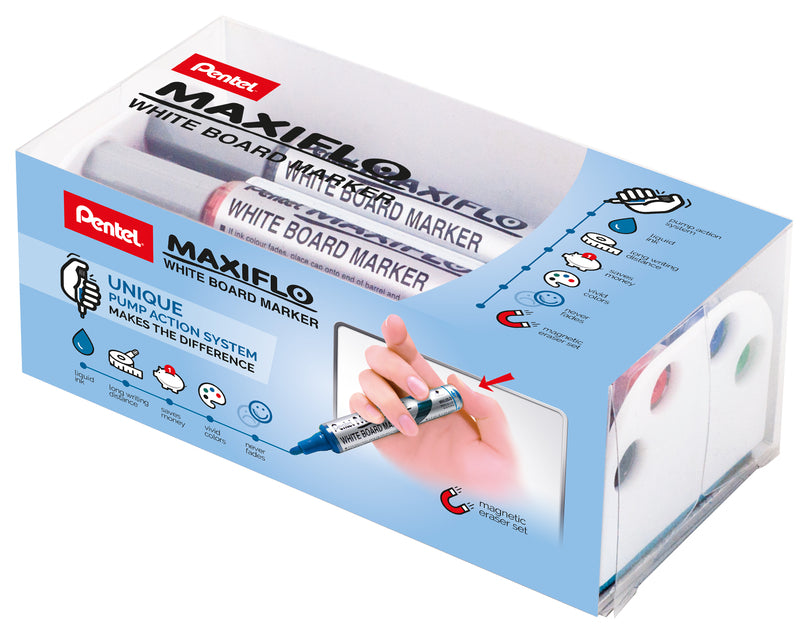 Pentel Maxiflo Wischbox Whiteboard Marker , 2 mm