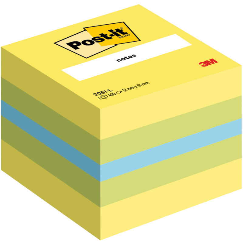 Post-it Haftnotizen Würfel Mini , 51 x 51 mm, 400 Blatt