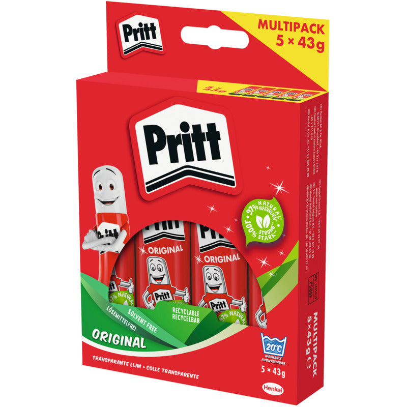 Pritt Klebestift , 5 Stück, 43 g