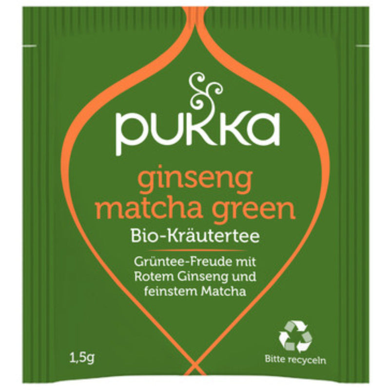 Pukka Tee Ginseng Matcha Green, Bio, 20 Stück