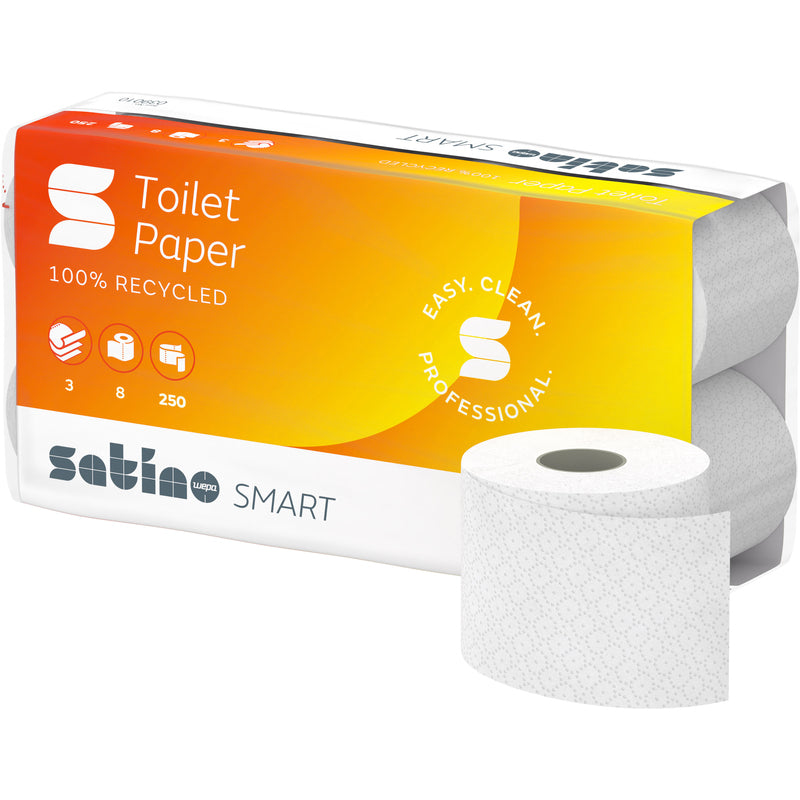 Satino Toilettenpapier Smart , 3-lagig, 8 Rollen