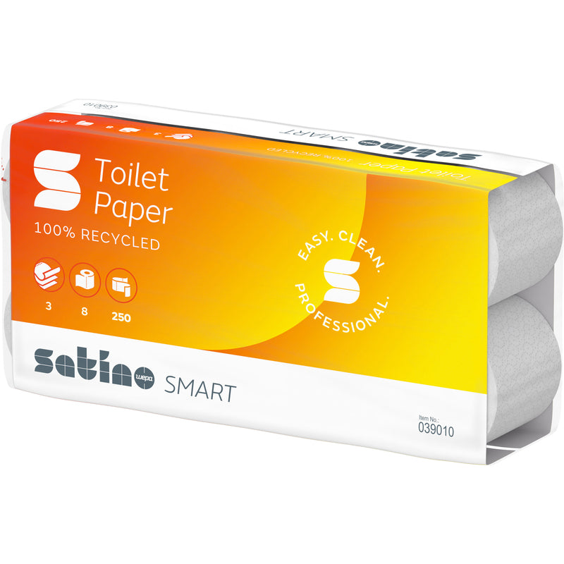 Satino Toilettenpapier Smart , 3-lagig, 8 Rollen