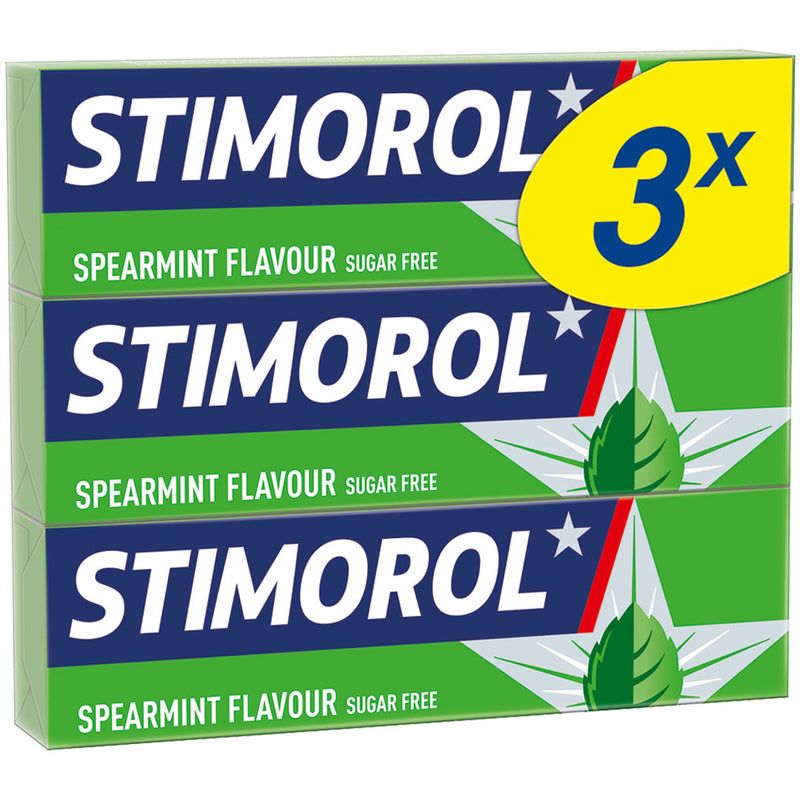 Stimorol Kaugummi Spearmint , 14g, 3 Stück