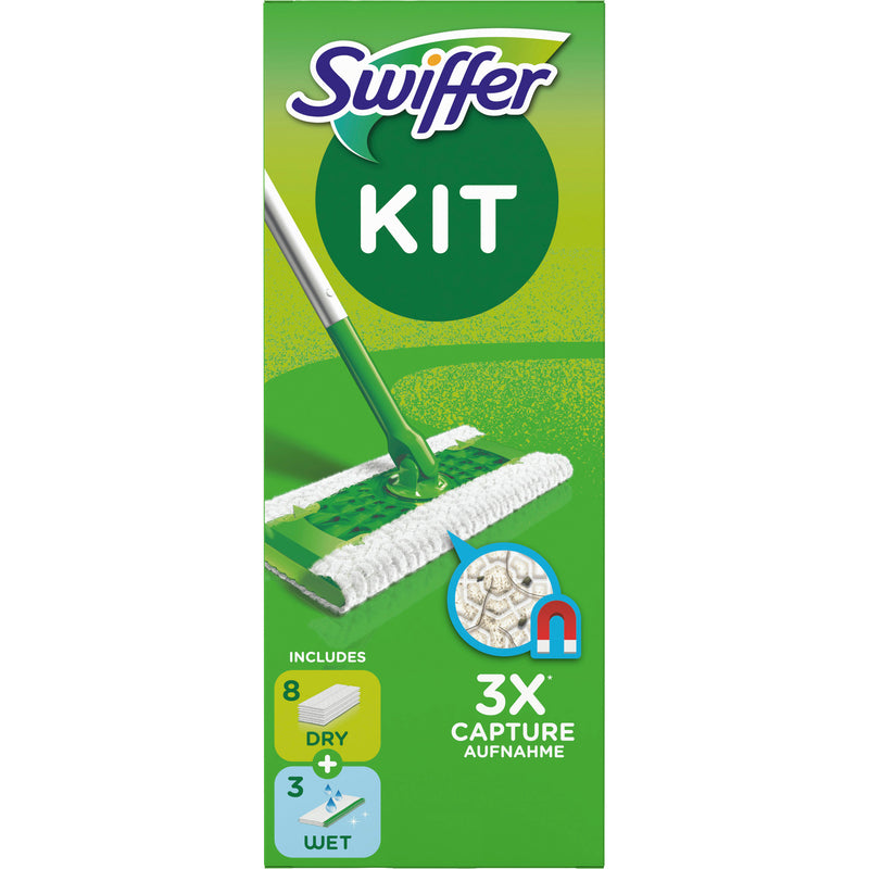 Swiffer Bodenreinigungs-Starterkit , grün/weiss