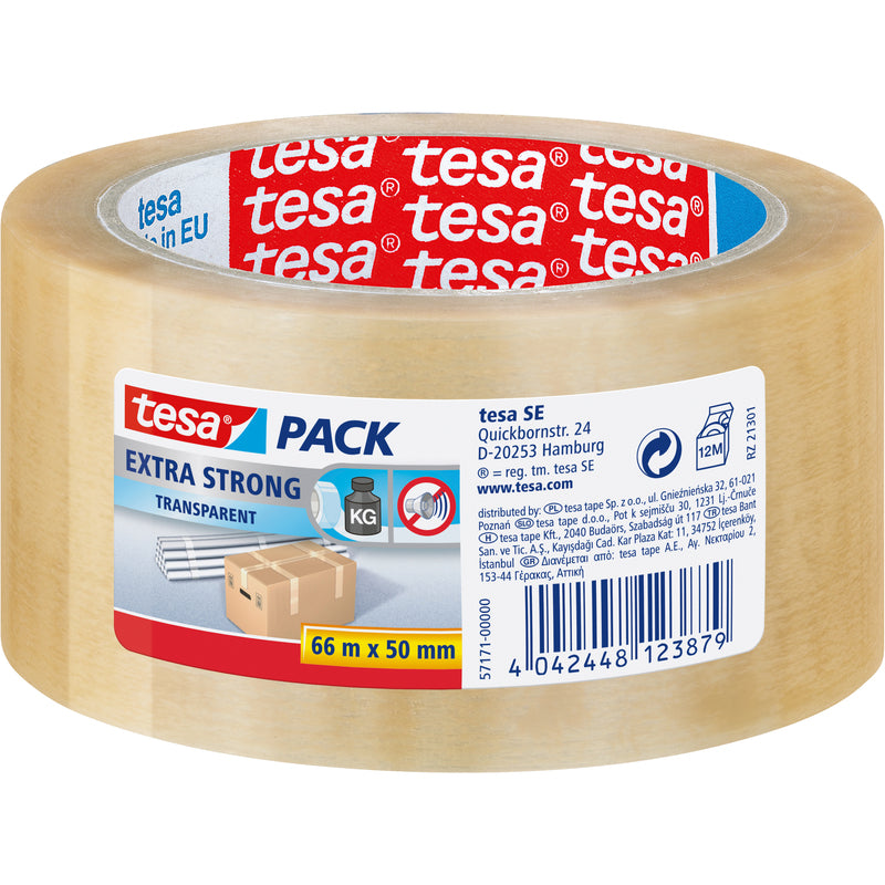 Tesa Verpackungsband Extra Strong , 50 mm x 66 m