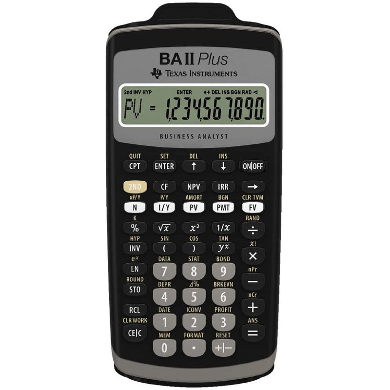 Texas Instruments Finanzrechner BA II Plus Professional , schwarz