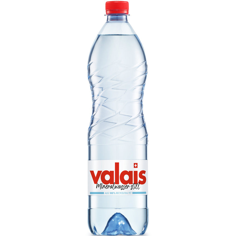 Valais Wasser rot , ohne Kohlensäure, 100 cl, 6 Stück
