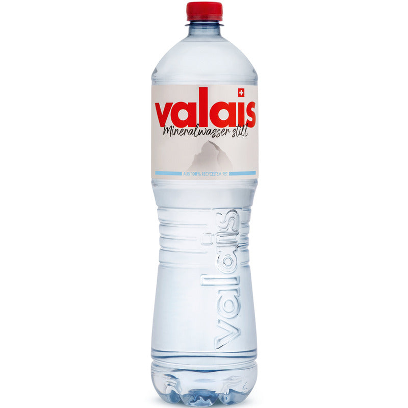 Valais Wasser rot , ohne Kohlensäure, 150 cl, 6 Stück