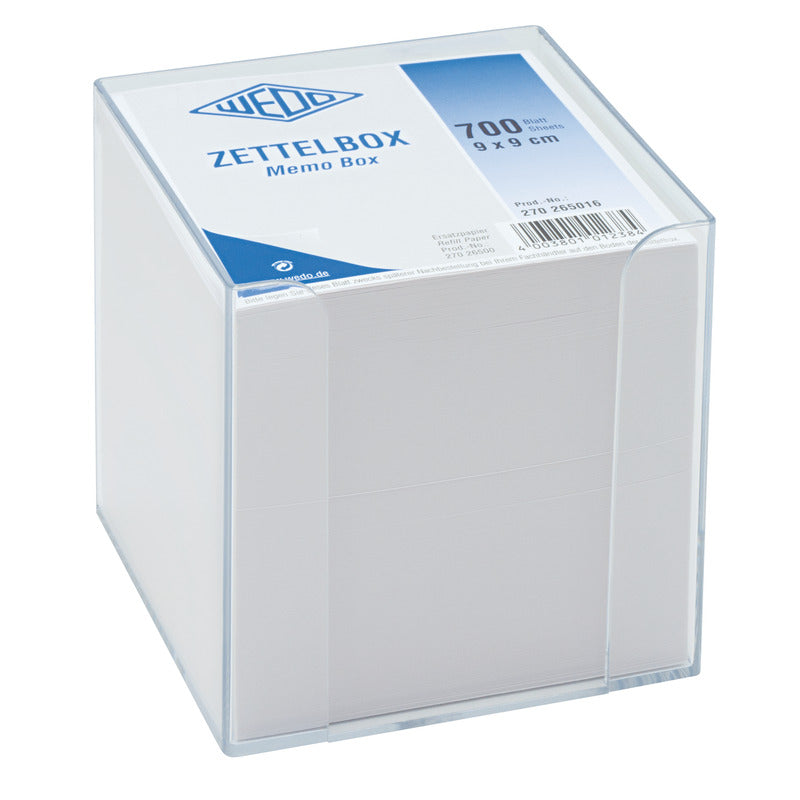Wedo Zettelbox , transparent
